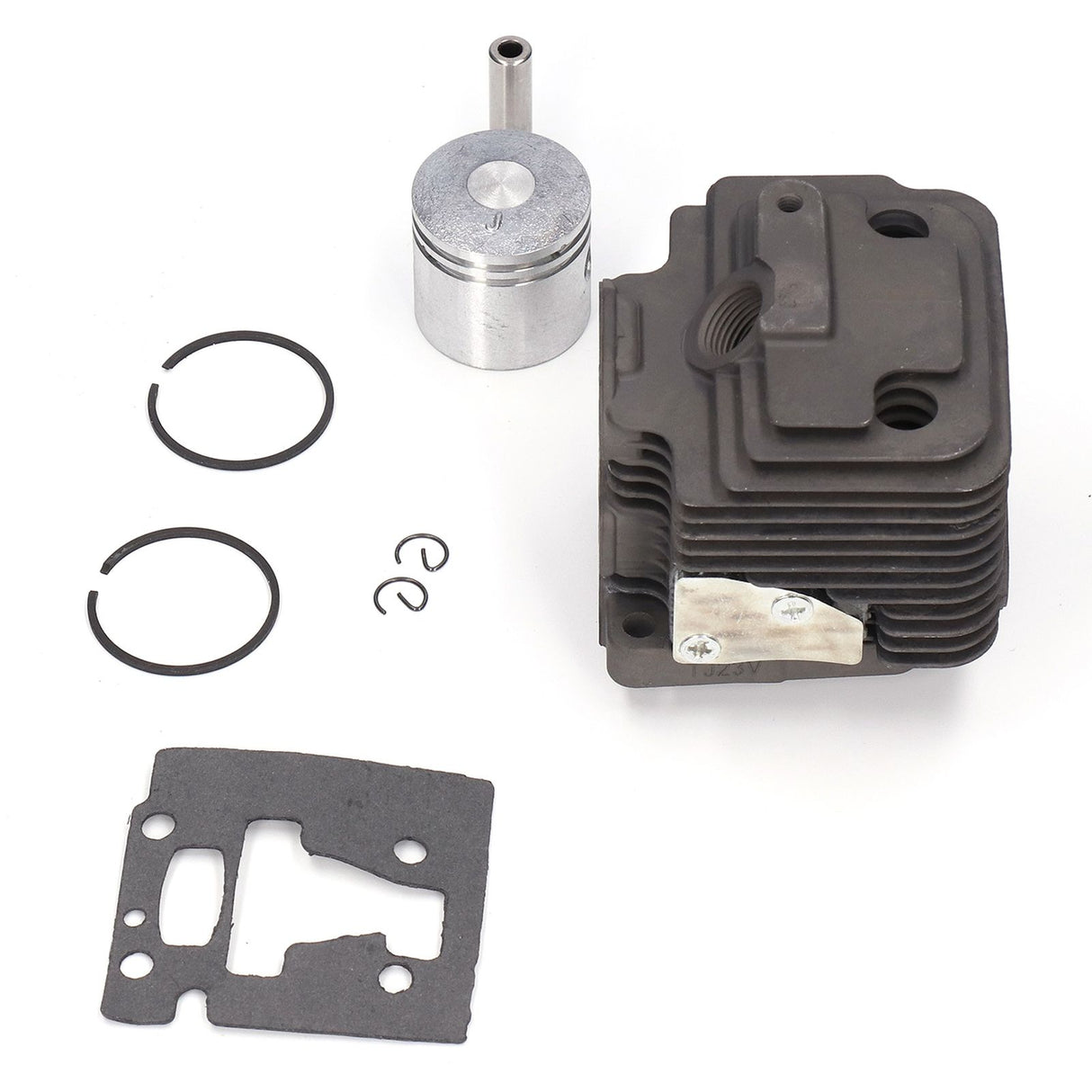 32mm Cylinder Piston Kit Garden Brush Cutter Cylinder Piston Assembly with Gasket for TJ23
