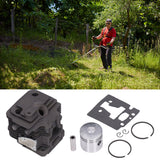 32mm Cylinder Piston Kit Garden Brush Cutter Cylinder Piston Assembly with Gasket for TJ23 - Extra Image