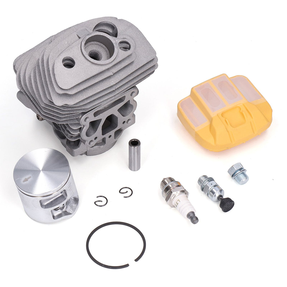46mm Cylinder Piston Assembly Air Filter Cover Relief Valve Set Fit for Husqvarna 555 560 562 XP Chain Saw