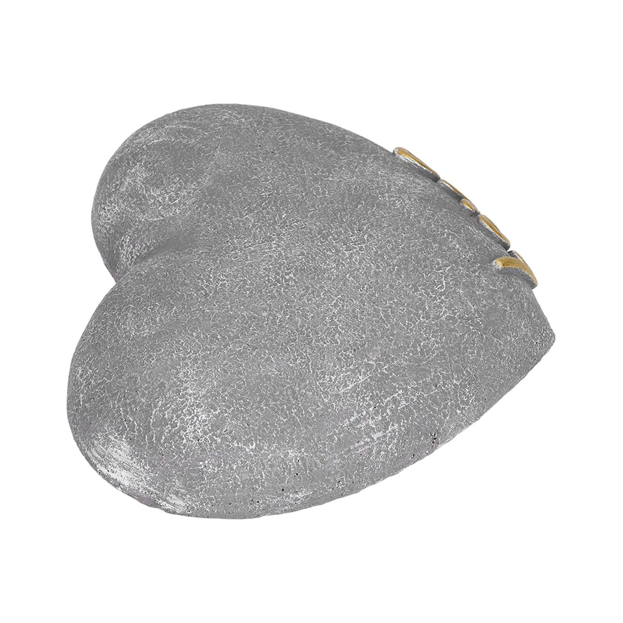 Pet Memorial Stone Heart Shaped Garden Memorial Tombstone Resin Dog Cat Gravestone for Lawn BackyardSesame Gray
