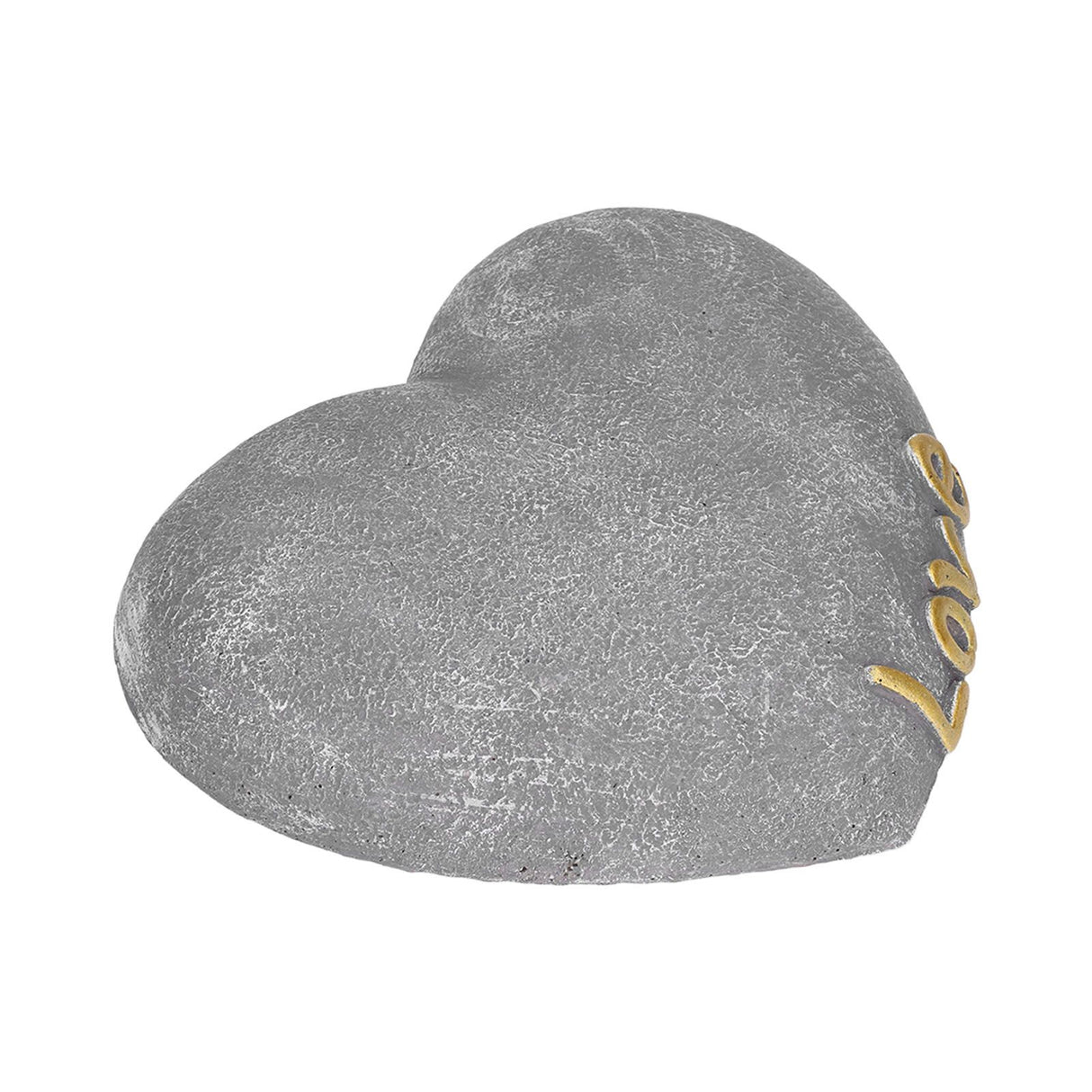 Pet Memorial Stone Heart Shaped Garden Memorial Tombstone Resin Dog Cat Gravestone for Lawn BackyardSesame Gray