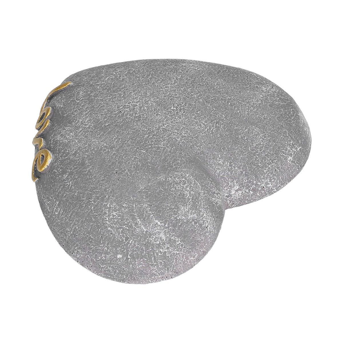 Pet Memorial Stone Heart Shaped Garden Memorial Tombstone Resin Dog Cat Gravestone for Lawn BackyardSesame Gray