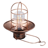 Solar Hanging Light Decorative Iron Frame LED Outdoor Retro Lantern for Garden Yard Porch - Front View