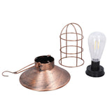 Solar Hanging Light Decorative Iron Frame LED Outdoor Retro Lantern for Garden Yard Porch