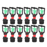 360° Hanging Rotating Refraction Nozzle Misting Sprayer Atomization Nozzle Irrigation Tool G1/2 Male Thread - Top-Down View