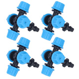 20Pcs Cross Spray Nozzle Irrigation Cross Atomization Micro Nozzle for Lawn Garden Terrace - Front View