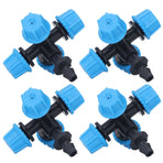 20Pcs Cross Spray Nozzle Irrigation Cross Atomization Micro Nozzle for Lawn Garden Terrace