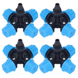 20Pcs Cross Spray Nozzle Irrigation Cross Atomization Micro Nozzle for Lawn Garden Terrace - Low Angle