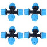 20Pcs Cross Spray Nozzle Irrigation Cross Atomization Micro Nozzle for Lawn Garden Terrace - Extra Image