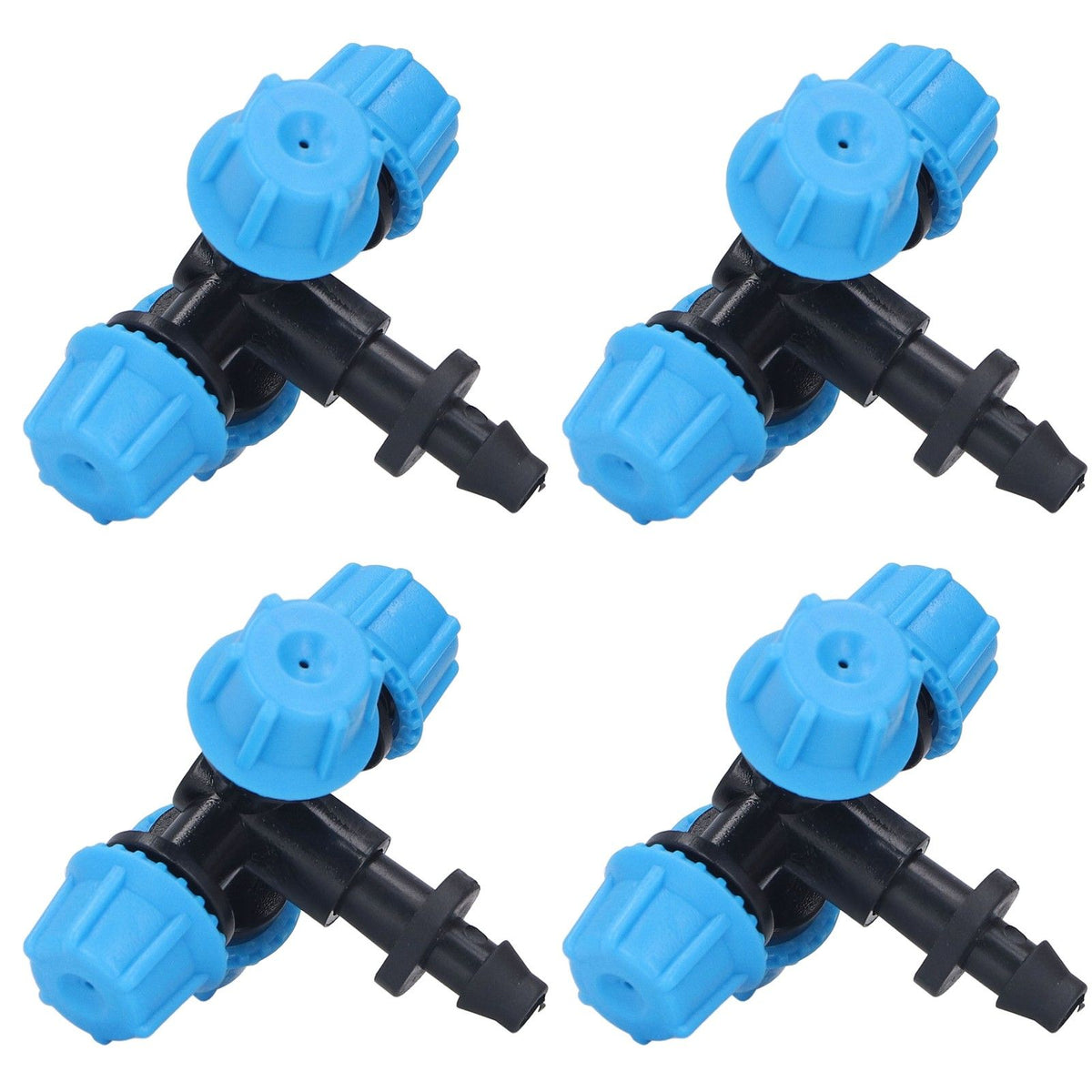20Pcs Cross Spray Nozzle Irrigation Cross Atomization Micro Nozzle for Lawn Garden Terrace
