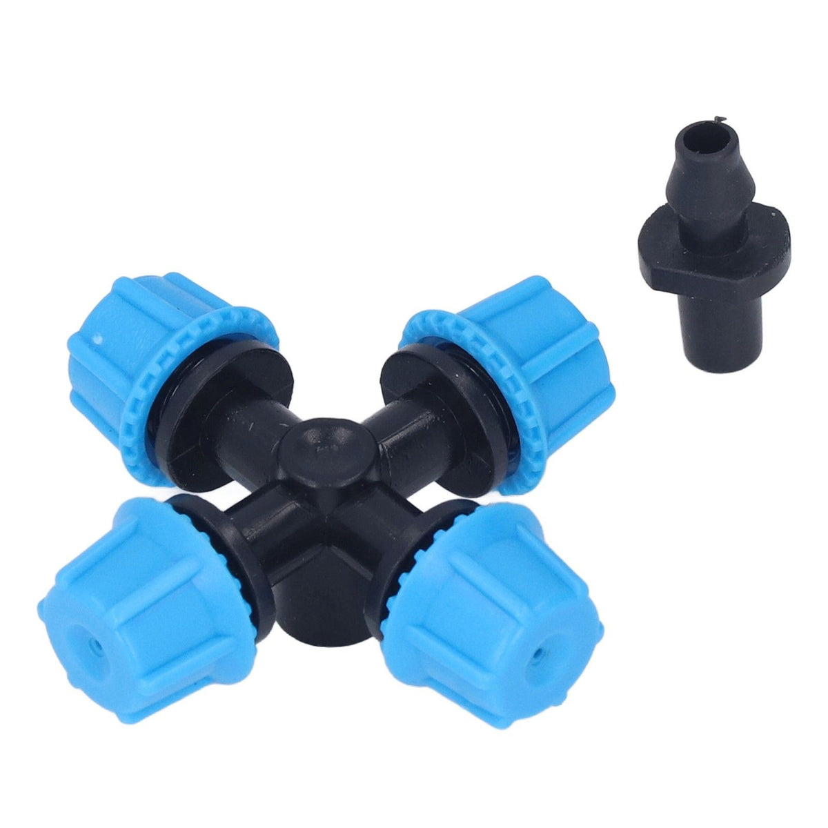 20Pcs Cross Spray Nozzle Irrigation Cross Atomization Micro Nozzle for Lawn Garden Terrace