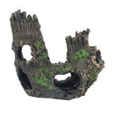 Aquarium Tree Stump Hole Exquisite Shrimp Dodging House Hollow Tree Hole Resin Crafts Decorations