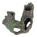 Aquarium Tree Stump Hole Exquisite Shrimp Dodging House Hollow Tree Hole Resin Crafts Decorations - Low Angle