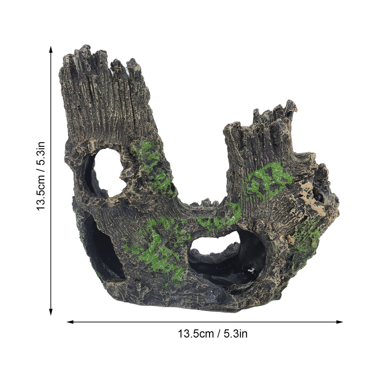 Aquarium Tree Stump Hole Exquisite Shrimp Dodging House Hollow Tree Hole Resin Crafts Decorations
