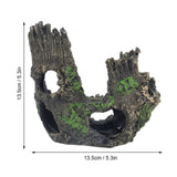 Aquarium Tree Stump Hole Exquisite Shrimp Dodging House Hollow Tree Hole Resin Crafts Decorations - Extra Image