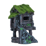 Aquarium Resin Pavilion Ornaments Vivid Lifelike Details Safe Resin Fish Tank Pavilion Landscaping for Decoration