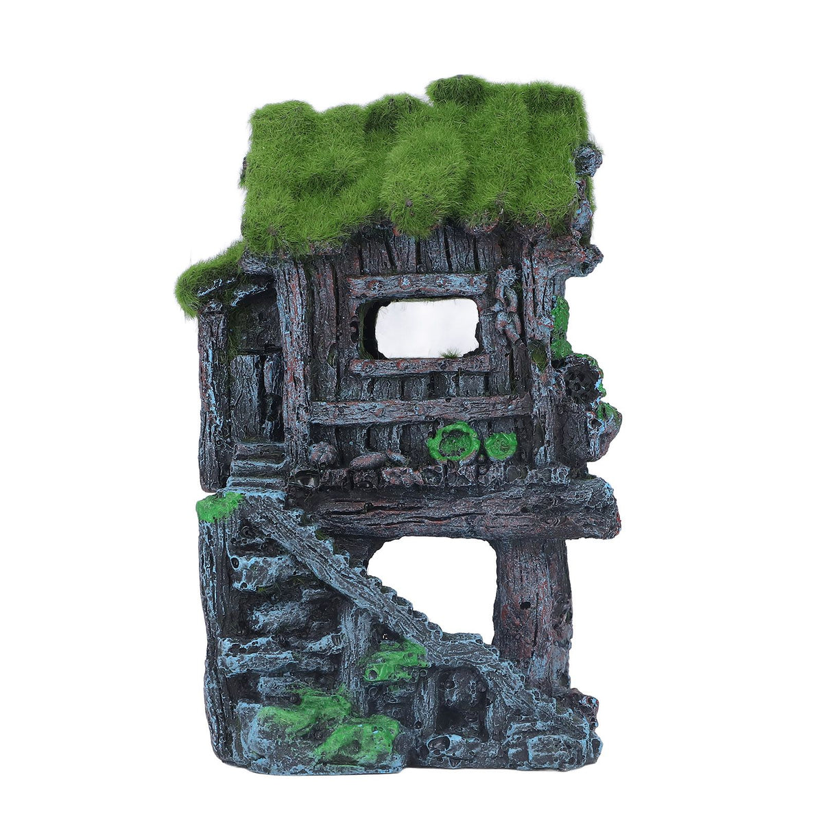 Aquarium Resin Pavilion Ornaments Vivid Lifelike Details Safe Resin Fish Tank Pavilion Landscaping for Decoration