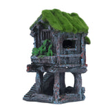 Aquarium Resin Pavilion Ornaments Vivid Lifelike Details Safe Resin Fish Tank Pavilion Landscaping for Decoration