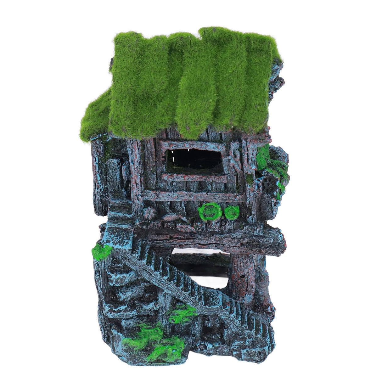 Aquarium Resin Pavilion Ornaments Vivid Lifelike Details Safe Resin Fish Tank Pavilion Landscaping for Decoration