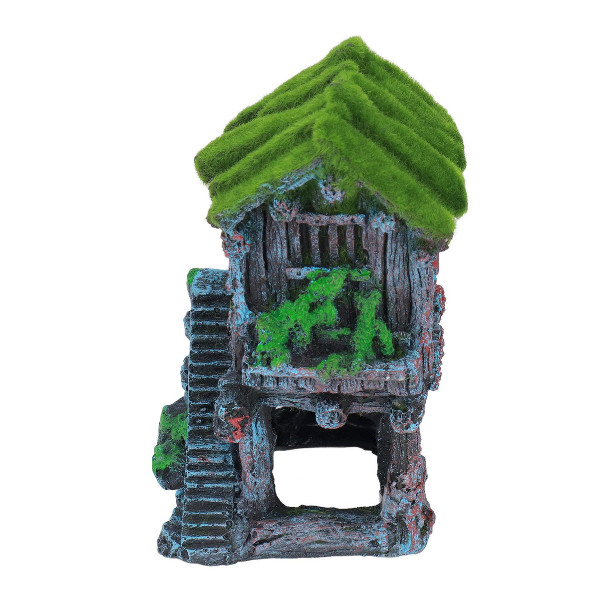 Aquarium Resin Pavilion Ornaments Vivid Lifelike Details Safe Resin Fish Tank Pavilion Landscaping for Decoration