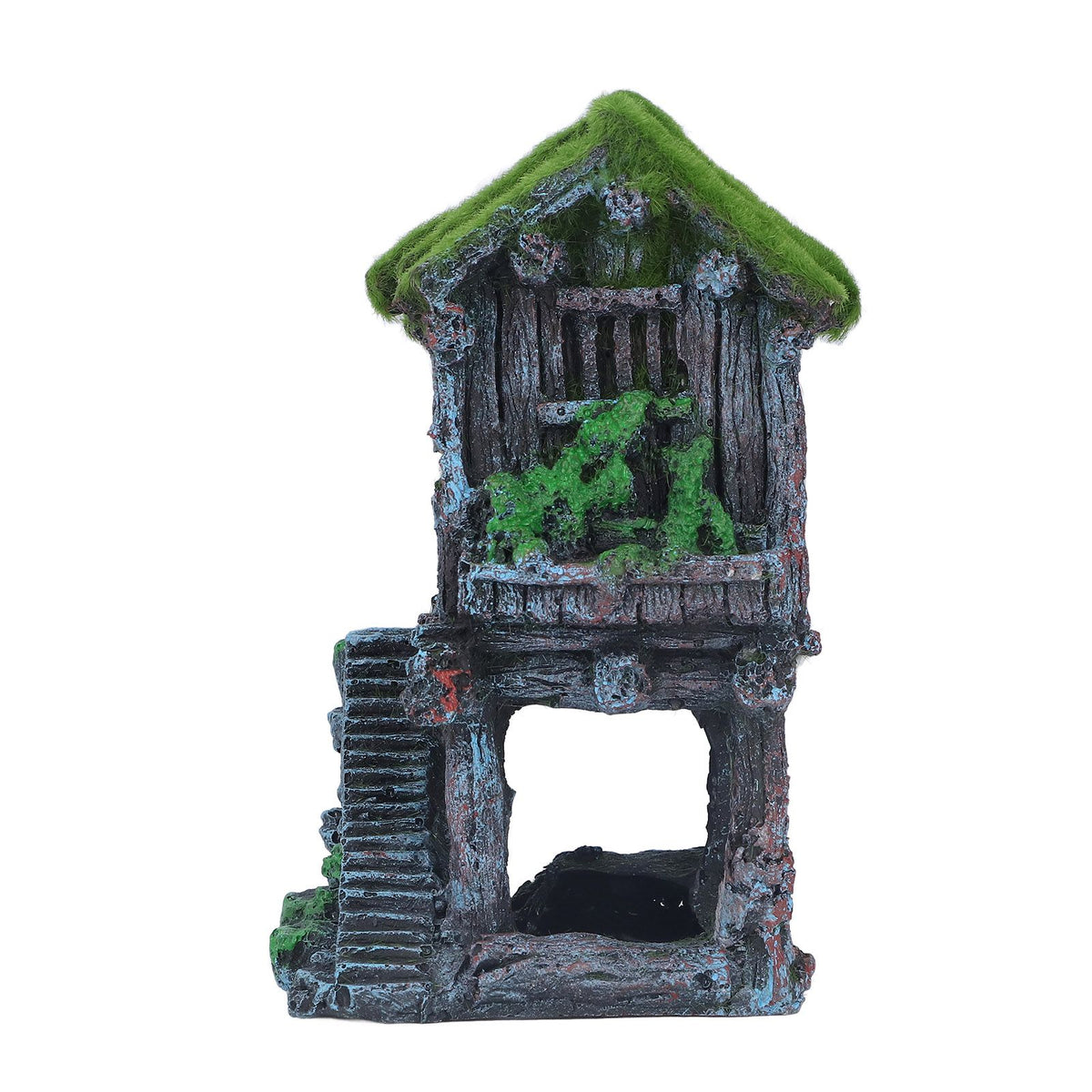 Aquarium Resin Pavilion Ornaments Vivid Lifelike Details Safe Resin Fish Tank Pavilion Landscaping for Decoration