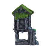Aquarium Resin Pavilion Ornaments Vivid Lifelike Details Safe Resin Fish Tank Pavilion Landscaping for Decoration