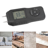 Wood Moisture Meter Large LCD Easy Operation ATC Function Wide Application Stable Accurate Durable Water Leaking Detector