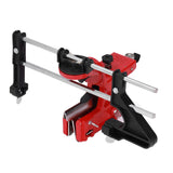 Chain Sharpener Sharpening Stone Guide Bracket Adjustable Steel Red Rustproof for Home - Rear View