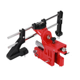Chain Sharpener Sharpening Stone Guide Bracket Adjustable Steel Red Rustproof for Home