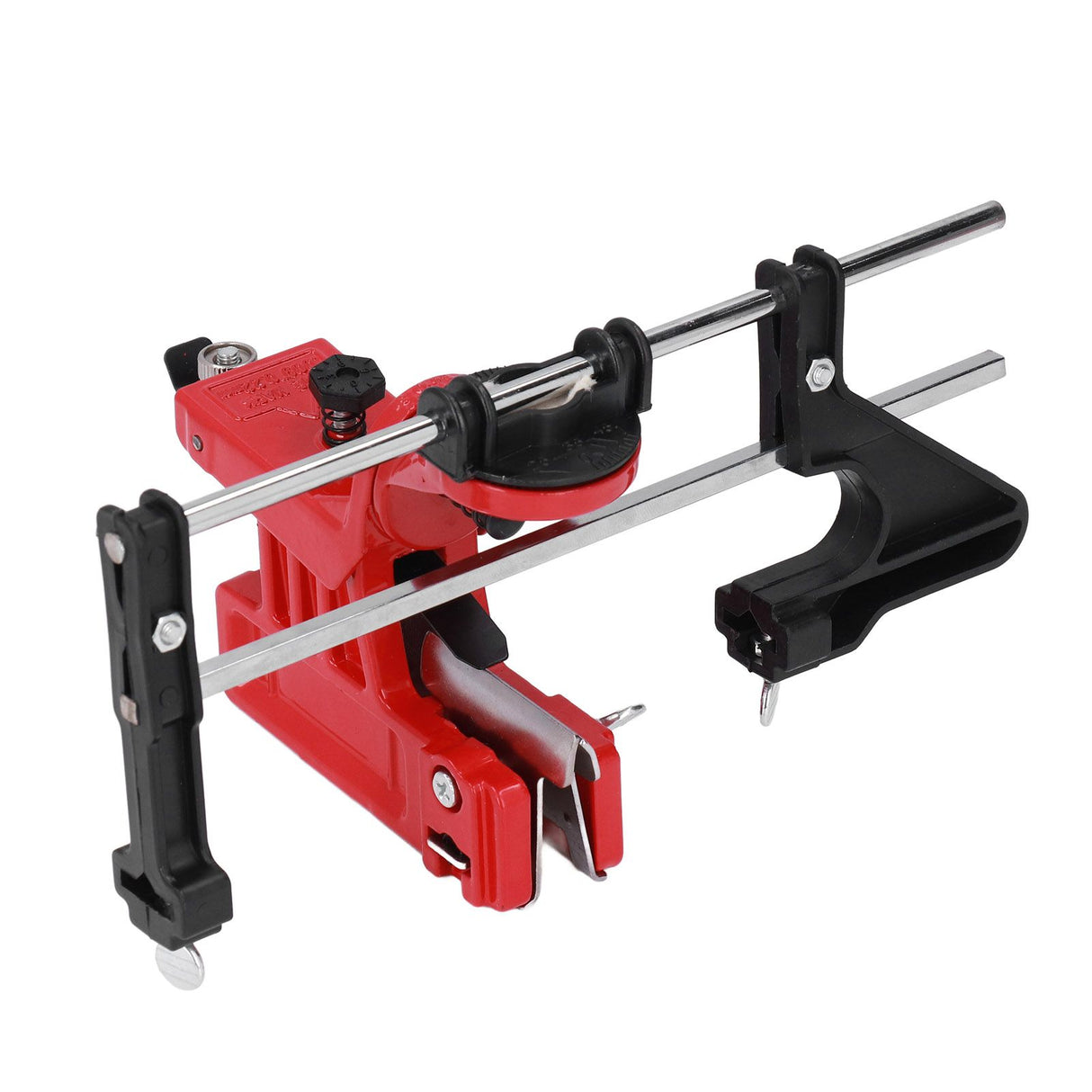 Chain Sharpener Sharpening Stone Guide Bracket Adjustable Steel Red Rustproof for Home