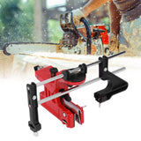 Chain Sharpener Sharpening Stone Guide Bracket Adjustable Steel Red Rustproof for Home