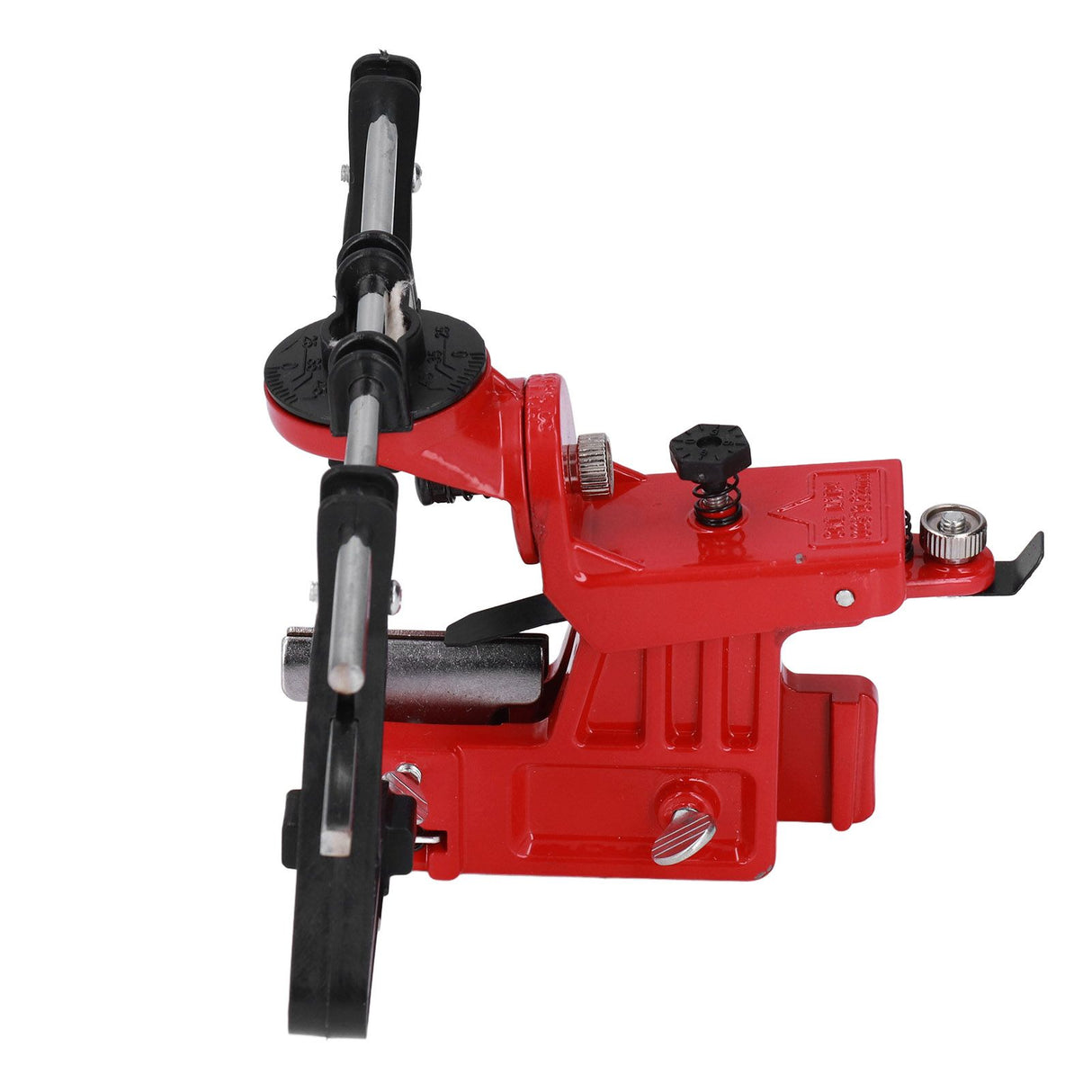Chain Sharpener Sharpening Stone Guide Bracket Adjustable Steel Red Rustproof for Home