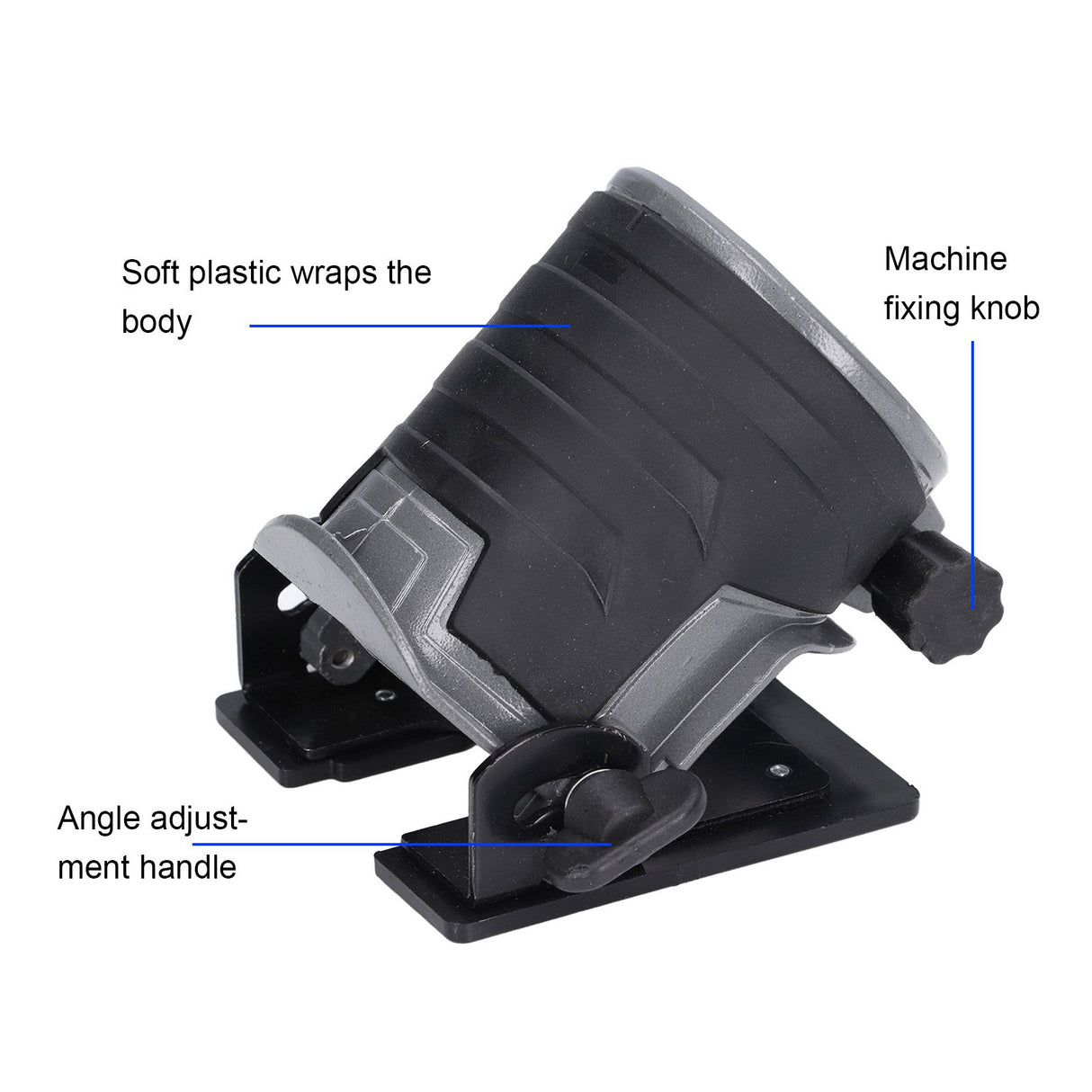 Electric Trimming Machine Base Aluminum Adjustable Woodworking Trimmer Base for Outdoor Garden