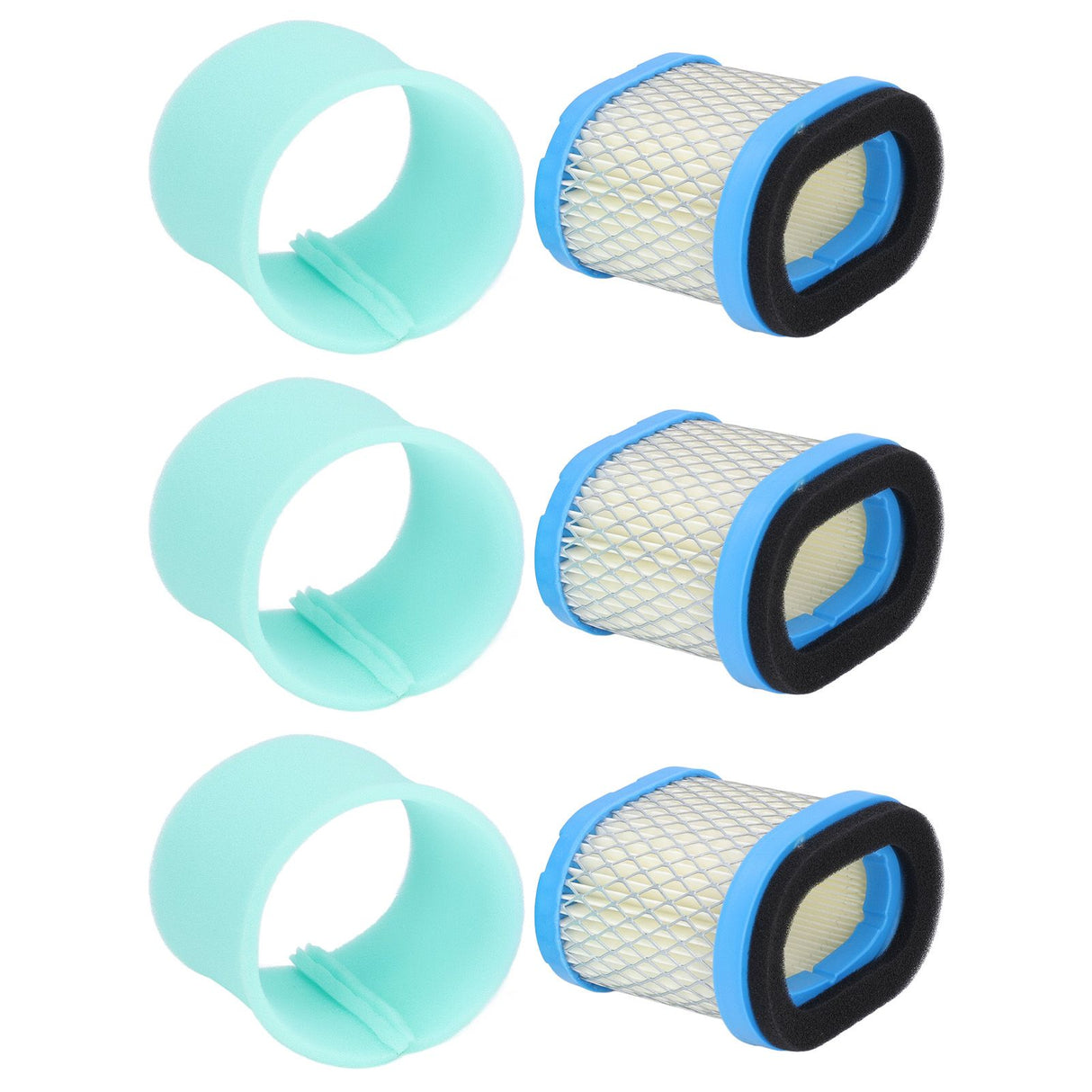 3PCS Lawn Mower Filter Replacement Garden Air Filter for John Deere M147431 M143278 697029 690610 498596 273356