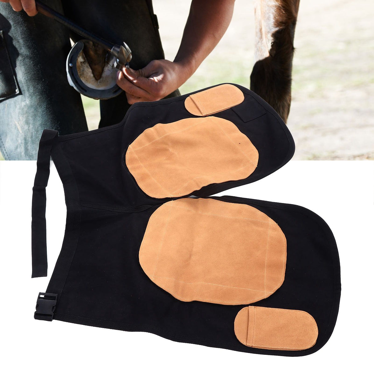 Cattle Horse Farrier Apron with Pocket Canvas Horse Stable Apron Farm Accessories for Garden