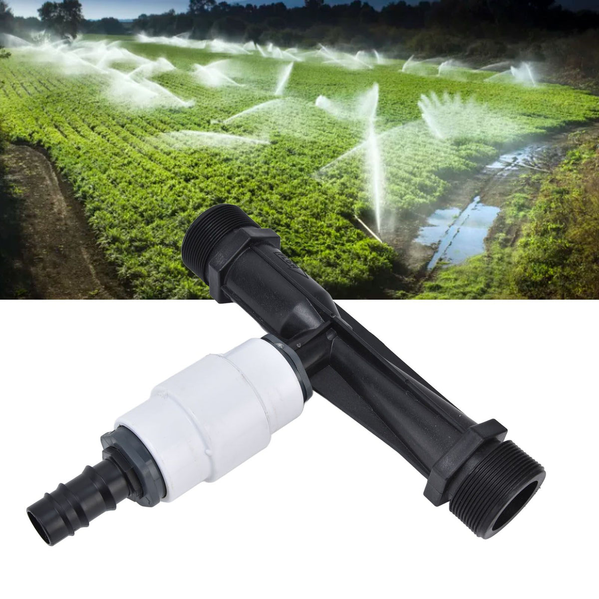 G2 External Thread Venturi Fertilizer with Check Valve Agriculture Fertilizer Injector Irrigation Tool for Garden