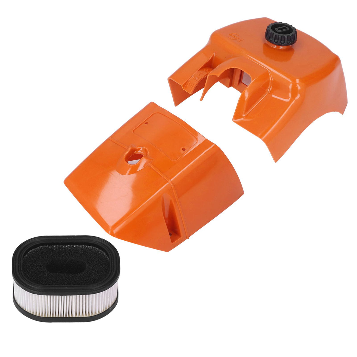 Air Filter with Cylinder Cover Set Plastic Replacement for Stihl 066 MS660 MS650 Chainsaw 000 120 1654