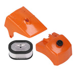 Air Filter with Cylinder Cover Set Plastic Replacement for Stihl 066 MS660 MS650 Chainsaw 000 120 1654