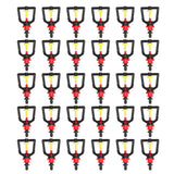 30 Sets Irrigation Sprinkler Water Saving Plastic Nozzle Connector Kit Garden Lawn Accessories