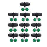 10 Sets Misting Nozzle Plastic Atomizing Cross Sprayer Accessory Kit for Irrigation - Side View