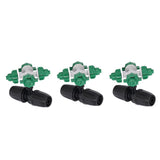 10 Sets Misting Nozzle Plastic Atomizing Cross Sprayer Accessory Kit for Irrigation - 45-Degree Angle