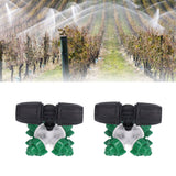 10 Sets Misting Nozzle Plastic Atomizing Cross Sprayer Accessory Kit for Irrigation