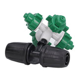10 Sets Misting Nozzle Plastic Atomizing Cross Sprayer Accessory Kit for Irrigation