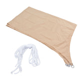 Sun Shade 2x3m Quadrangle Beige Wear Resistant Durable Polyester Waterproof Widely Used Portable Lightweight Shade Sail - Side View