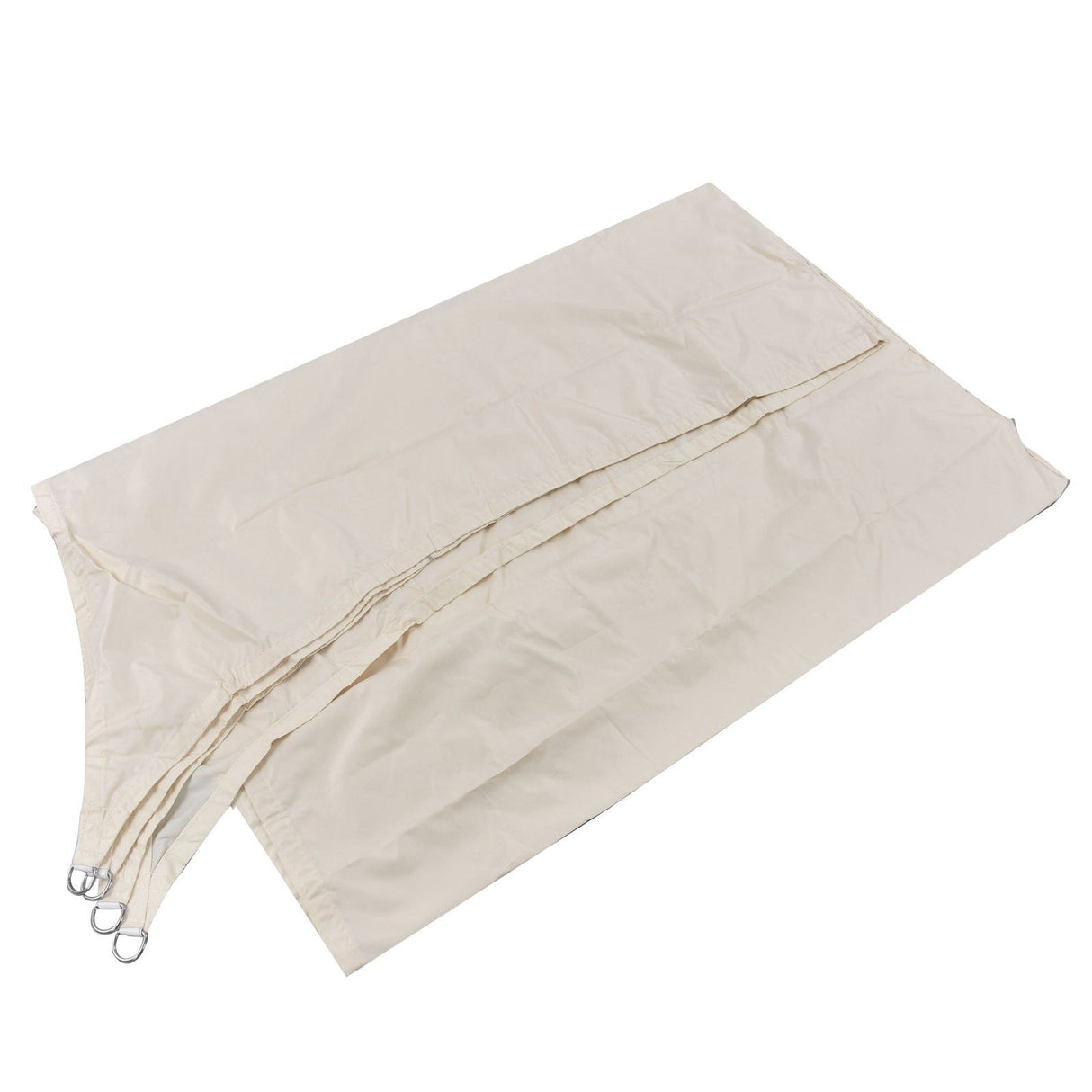 Milky White Shade Canopy Waterproof Shading Foldable 3x3m Quadrilateral Reducing Heat Shade Sail for Outdoor