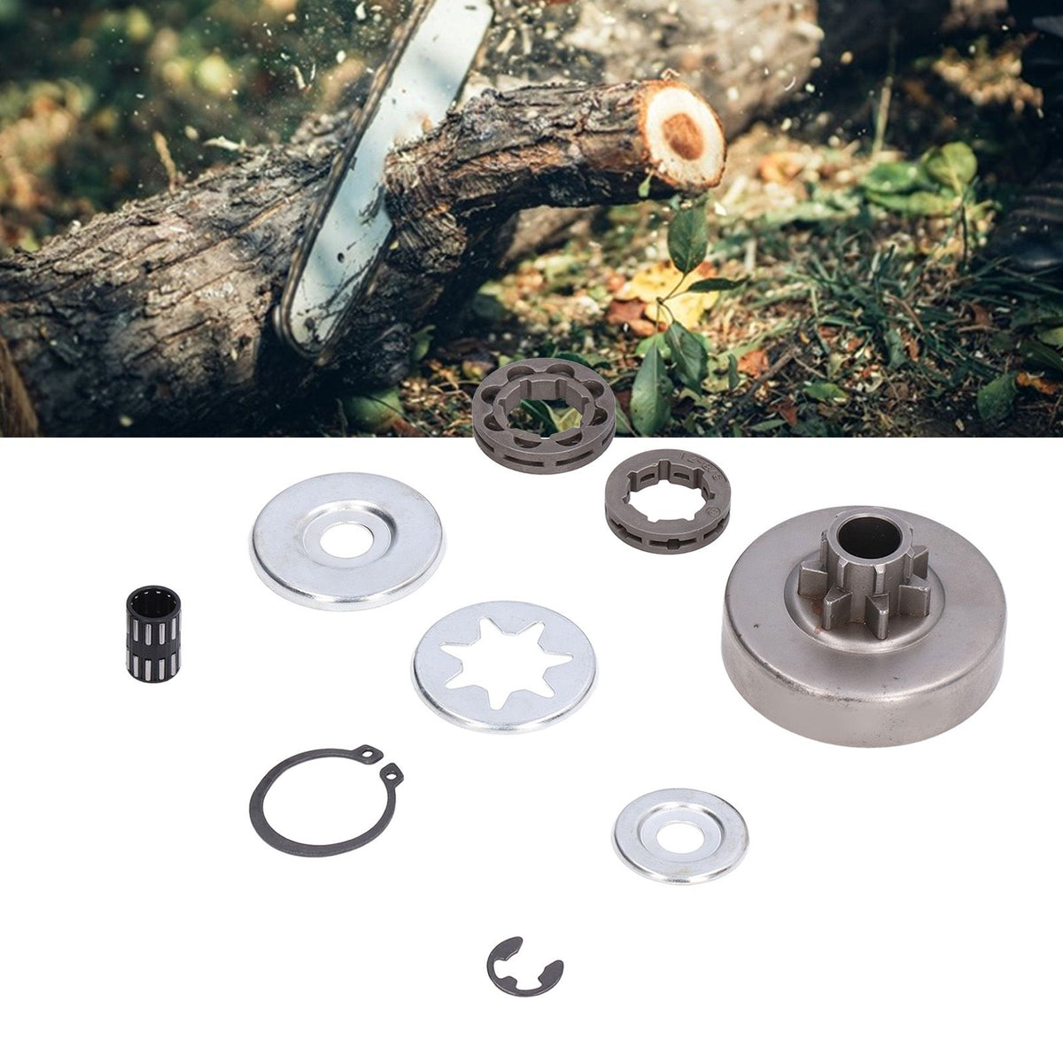 9Pcs Chainsaw Clutch Drum Needle Roller Bearing Kit for Stihl 038 MS380 1119 0007 1003
