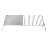Grill Stand Multifunctional Folding Stainless Steel Outdoor Kitchen Stand for BBQ Grilling Camping Trip Travel