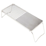 Grill Stand Multifunctional Folding Stainless Steel Outdoor Kitchen Stand for BBQ Grilling Camping Trip Travel