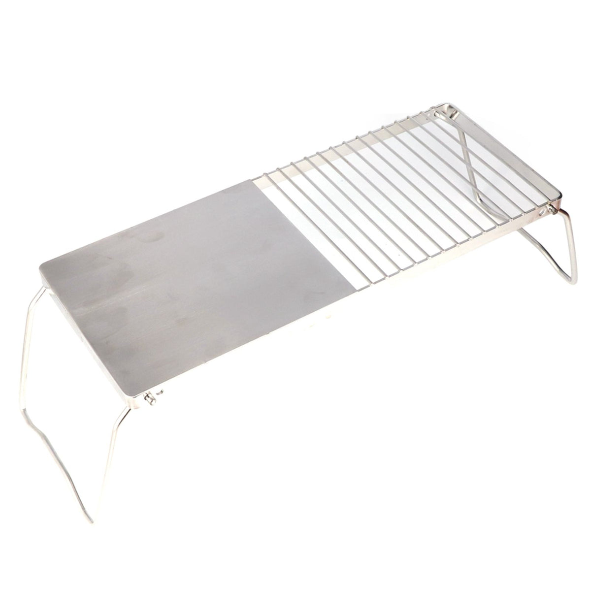 Grill Stand Multifunctional Folding Stainless Steel Outdoor Kitchen Stand for BBQ Grilling Camping Trip Travel
