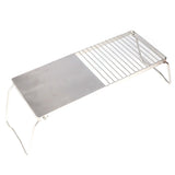 Grill Stand Multifunctional Folding Stainless Steel Outdoor Kitchen Stand for BBQ Grilling Camping Trip Travel - Extra Image